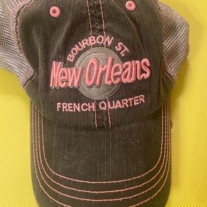 Woman’s cap pink and grey